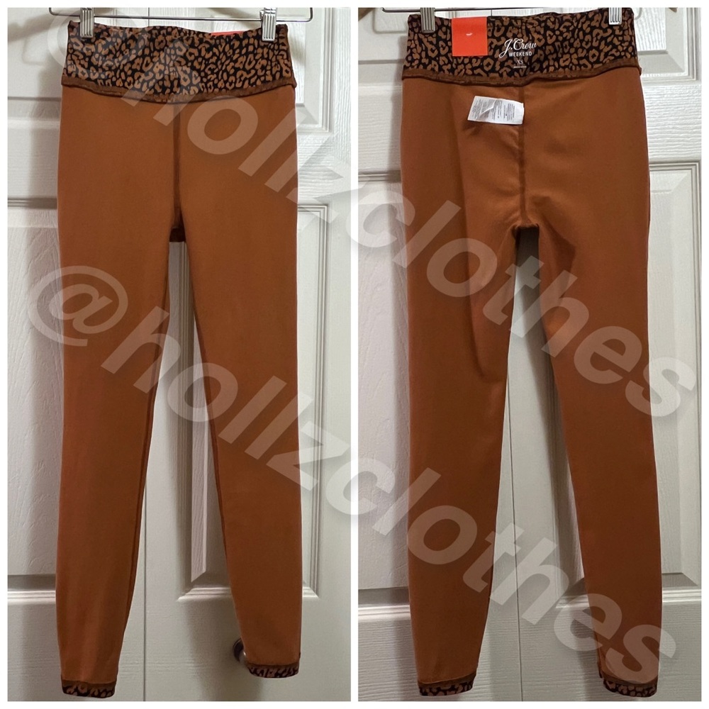 J. Crew Weekend High Rise Cheetah Print 7/8 Leggings NWT - Picture 8 of 14